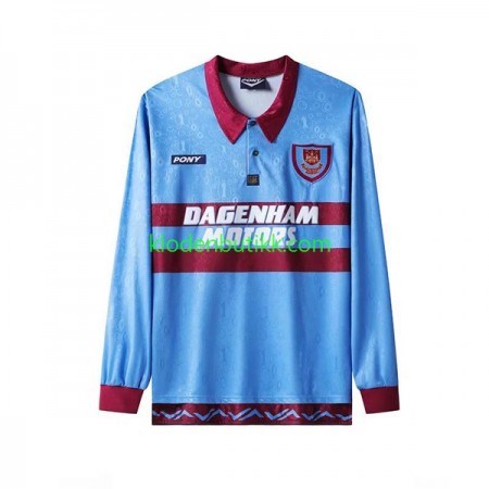West Ham United 1995-1996 Retro Hjemme Fotballdrakt Langermet